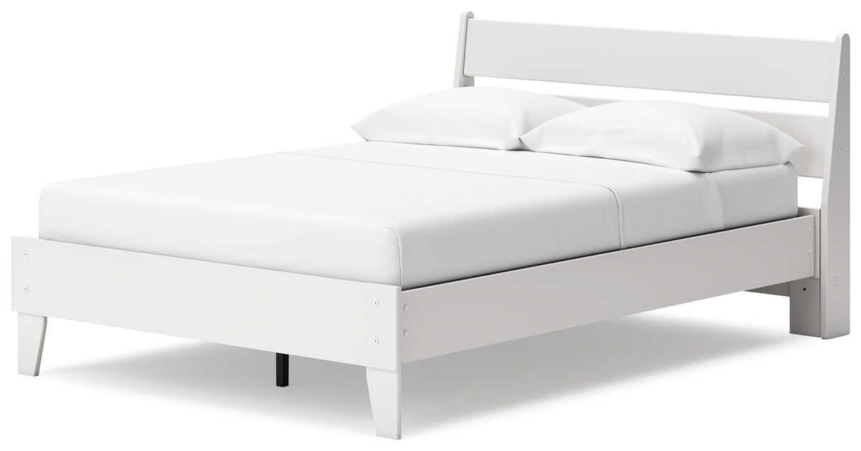 Socalle 5-Piece Full Panel Platform Bed with Dresser and 2 Nightstands (Full Platform Bed, Full Panel Headboard, Dresser, Nightstand, Nightstand)