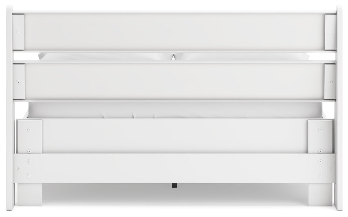 Socalle 4-Piece Full Panel Platform Bed with 2 Nightstands (Full Platform Bed, Full Panel Headboard, Nightstand, Nightstand)