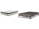 Neilsville 2-Piece Full Platform Bed with Mattress (Full Platform Bed, Chime 12 Inch Hybrid Full Mattress in a Box)