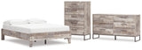 Neilsville 3-Piece Full Platform Bed with Dresser and Chest (Full Platform Bed, Dresser, Chest of Drawers)