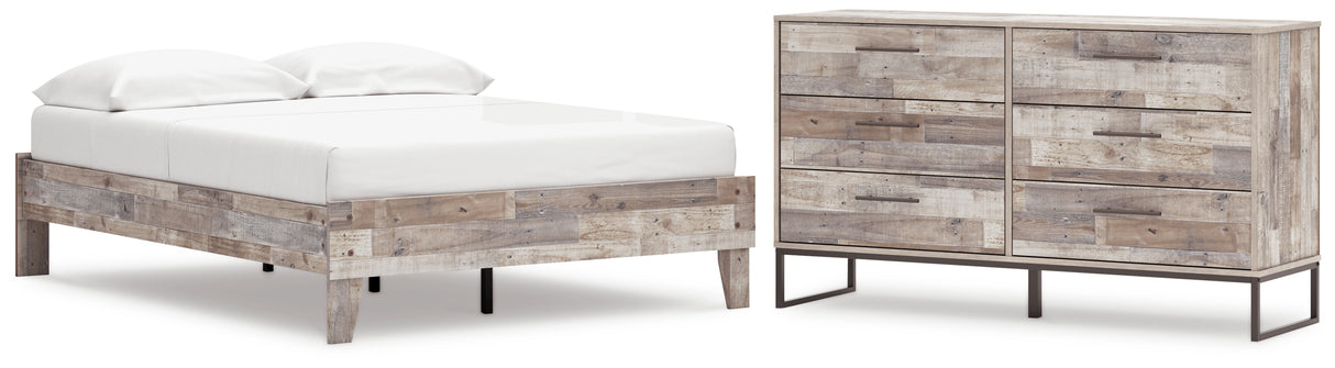 Neilsville 2-Piece Full Platform Bed with Dresser (Full Platform Bed, Dresser)