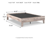 Neilsville 2-Piece Full Platform Bed with Mattress (Full Platform Bed, Chime 12 Inch Hybrid Full Mattress in a Box)