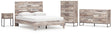Neilsville 5-Piece Queen Platform Bed with Dresser, Chest and Nightstand (Queen Platform Bed, Queen Panel Headboard, Dresser, Chest of Drawers, Nightstand)