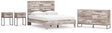 Neilsville 5-Piece Queen Platform Bed with Dresser and 2 Nightstands (Queen Platform Bed, Queen Panel Headboard, Dresser, Nightstand, Nightstand)
