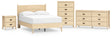 Cabinella 5-Piece Full Platform Panel Bed with Dresser, Chest and Nightstand (Full Platform Bed, Full Panel Headboard, Dresser, Chest of Drawers, Nightstand)