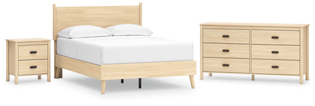 Cabinella 4-Piece Full Platform Panel Bed with Dresser and Nightstand (Full Platform Bed, Full Panel Headboard, Dresser, Nightstand)