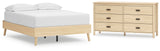 Cabinella 2-Piece Full Platform Bed with Dresser (Full Platform Bed, Dresser)
