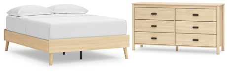 Cabinella 2-Piece Full Platform Bed with Dresser (Full Platform Bed, Dresser)
