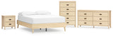 Cabinella 4-Piece Queen Platform Bed with Dresser, Chest and Nightstand (Queen Platform Bed, Dresser, Chest of Drawers, Nightstand)