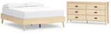 Cabinella 2-Piece Queen Platform Bed with Dresser (Queen Platform Bed, Dresser)