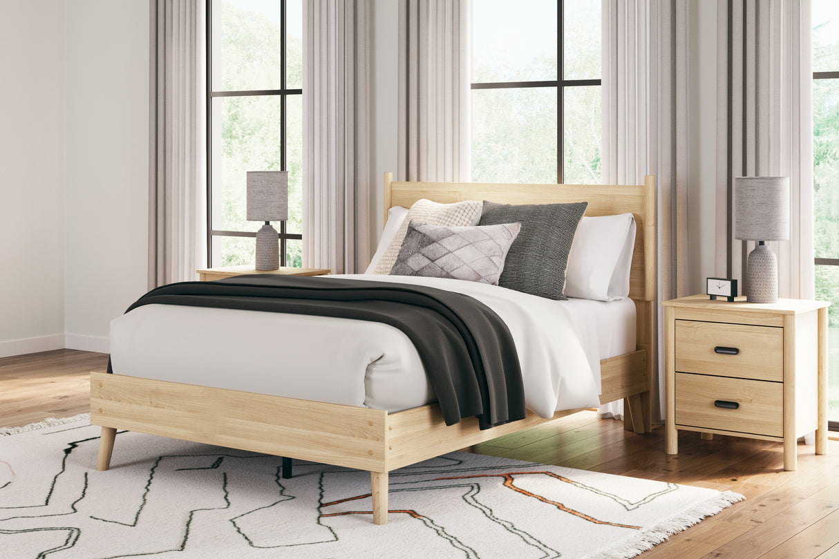 Cabinella 5-Piece Full Platform Panel Bed with Dresser and 2 Nightstands (Full Platform Bed, Full Panel Headboard, Dresser, Nightstand, Nightstand)