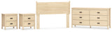 Cabinella 4-Piece Full Panel Headboard with Dresser and 2 Nightstands (Full Panel Headboard, Dresser, Nightstand, Nightstand)