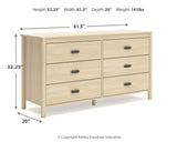 Cabinella 3-Piece Queen Panel Headboard with Dresser and Chest (Queen Panel Headboard, Dresser, Chest of Drawers)