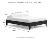 Finch Queen Platform Bed (Bed Size: Queen)