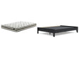 Finch 2-Piece Queen Platform Bed with Mattress (Queen Platform Bed, 8 Inch Chime Innerspring Queen Mattress in a Box)