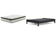 Finch 2-Piece Queen Platform Bed with Mattress (Queen Platform Bed, Chime 12 Inch Hybrid Queen Mattress in a Box)