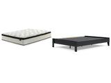 Finch 2-Piece Queen Platform Bed with Mattress (Queen Platform Bed, Chime 12 Inch Hybrid Queen Mattress in a Box)