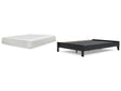 Finch 2-Piece Queen Platform Bed with Mattress (Queen Platform Bed, 10 Inch Chime Memory Foam Queen Mattress in a Box)