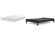 Finch 2-Piece Queen Platform Bed with Mattress (Queen Platform Bed, Chime 8 Inch Memory Foam Queen Mattress in a Box)