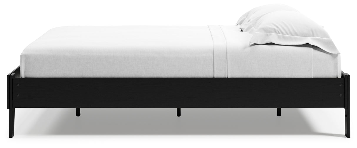 Finch 3-Piece Queen Platform Bed with Dresser and Chest (Queen Platform Bed, Dresser, Chest of Drawers)