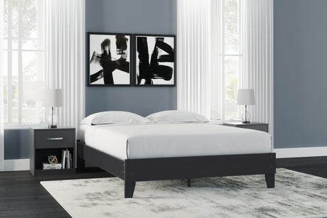 Finch Queen Platform Bed (Bed Size: Queen)