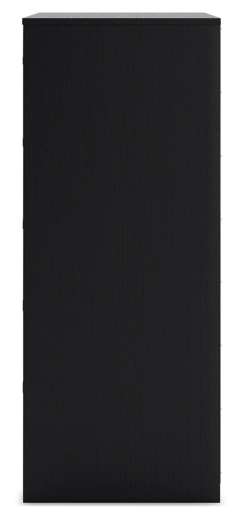 Finch 4-Piece Queen Panel Platform Bed with Dresser and Chest (Queen Platform Bed, Queen Panel Headboard, Dresser, Chest of Drawers)