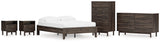 EB3660 5-Piece Full Platform Bed with Dresser, Chest and 2 Nightstands (Calverson Full Platform Bed, Calverson Dresser, Calverson Chest of Drawers, Calverson Nightstand, Calverson Nightstand)