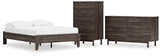 EB3660 3-Piece Full Platform Bed with Dresser and Chest (Calverson Full Platform Bed, Calverson Dresser, Calverson Chest of Drawers)