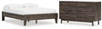 EB3660 2-Piece Full Platform Bed with Dresser (Calverson Full Platform Bed, Calverson Dresser)