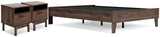 EB3660 3-Piece Full Platform Bed with 2 Nightstands (Calverson Full Platform Bed, Calverson Nightstand, Calverson Nightstand)