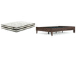 EB3660 2-Piece Full Platform Bed with Mattress (Calverson Full Platform Bed, Chime 10 Inch Hybrid Full Mattress in a Box)
