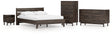EB3660 5-Piece Queen Platform Bed with Dresser, Chest and Nightstand (Calverson Queen Platform Bed, Calverson Queen Panel Headboard, Calverson Dresser, Calverson Chest of Drawers, Calverson Nightstand)