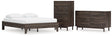 EB3660 3-Piece Queen Platform Bed with Dresser and Chest (Calverson Queen Platform Bed, Calverson Dresser, Calverson Chest of Drawers)
