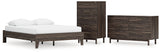 EB3660 3-Piece Queen Platform Bed with Dresser and Chest (Calverson Queen Platform Bed, Calverson Dresser, Calverson Chest of Drawers)