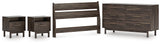 EB3660 4-Piece Panel Headboard, Dresser and 2 Nightstands