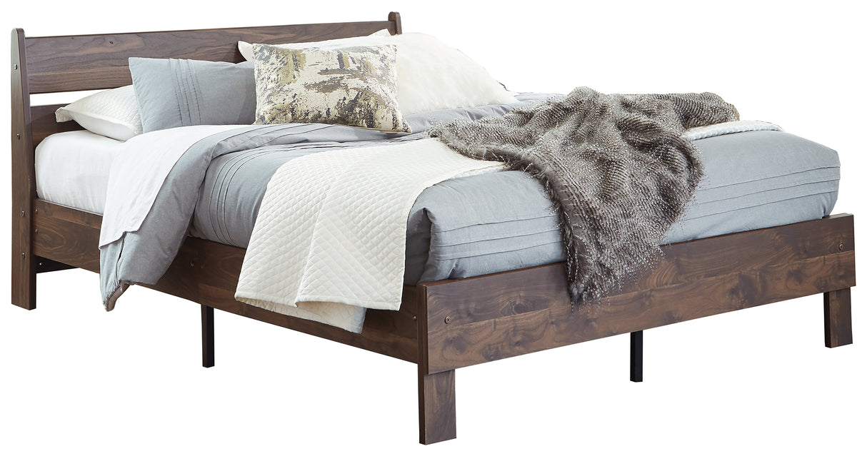 Calverson Queen Panel Platform Bed with Dresser and Nightstand