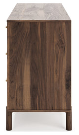 EB3660 4-Piece Full Platform Bed with Dresser and Chest (Calverson Full Platform Bed, Calverson Full Panel Headboard, Calverson Dresser, Calverson Chest of Drawers)