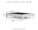 Shawburn 3-Piece Full Platform Bed with 2 Nightstands (Full Platform Bed, Nightstand, Nightstand)
