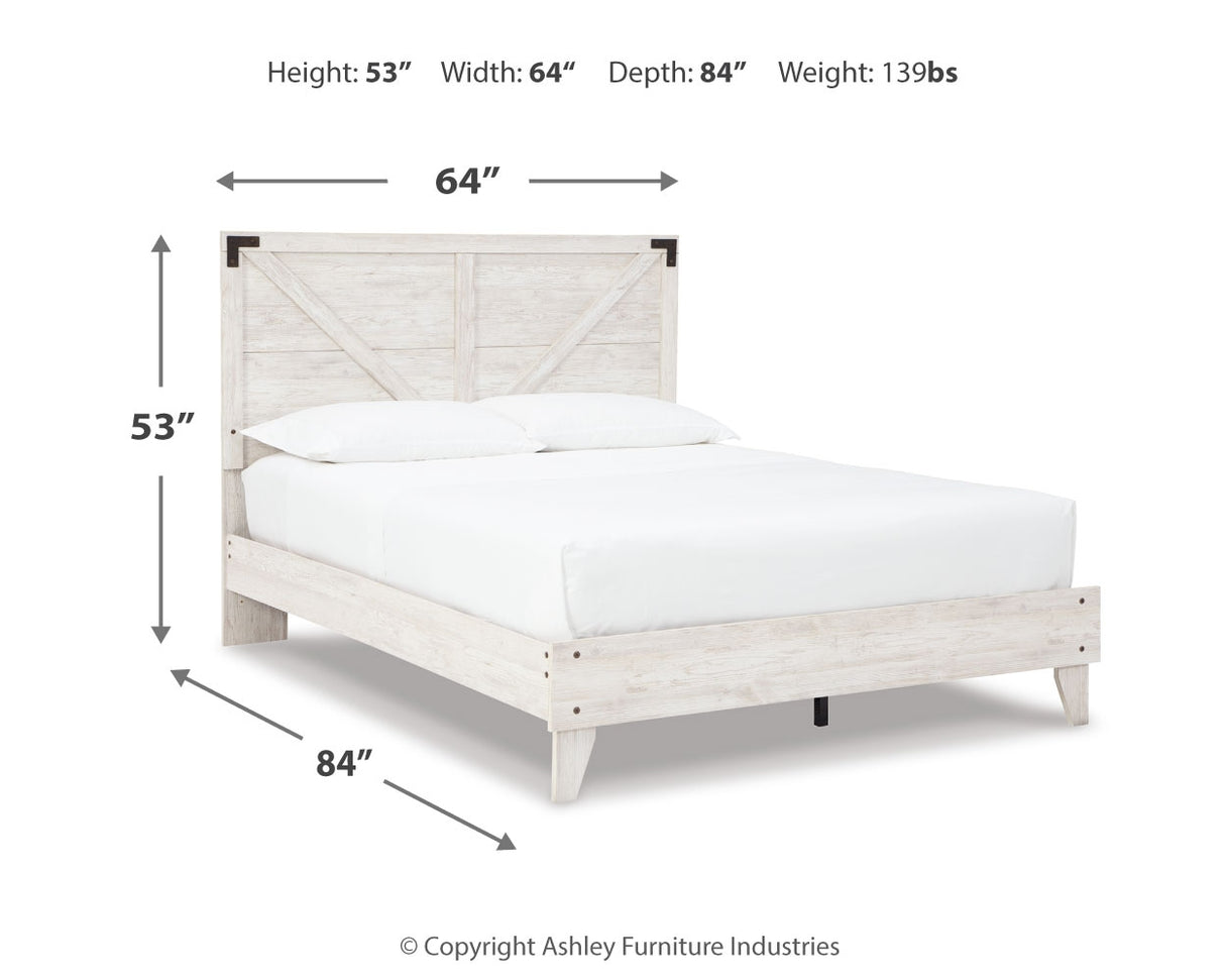 Shawburn Queen Crossbuck Panel Platform Bed (Bed Size: Queen)