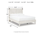 Shawburn 4-Piece Queen Panel Platform Bed with 2 Nightstands (Queen Platform Bed, Queen Crossbuck Panel Headboard, Nightstand, Nightstand)