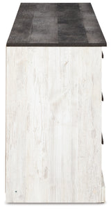 Shawburn 4-Piece Queen Panel Headboard with Dresser and 2 Nightstands (Queen Crossbuck Panel Headboard, Dresser, Nightstand, Nightstand)