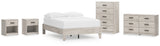 Shawburn 5-Piece Full Platform Bed with Dresser, Chest and 2 Nightstands (Full Platform Bed, Dresser, Chest of Drawers, Nightstand, Nightstand)
