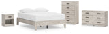 Shawburn 4-Piece Queen Platform Bed with Dresser, Chest and Nightstand (Queen Platform Bed, Dresser, Chest of Drawers, Nightstand)