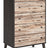 Piperton Chest of Drawers (Variation Color: Two-tone Brown/Charcoal)