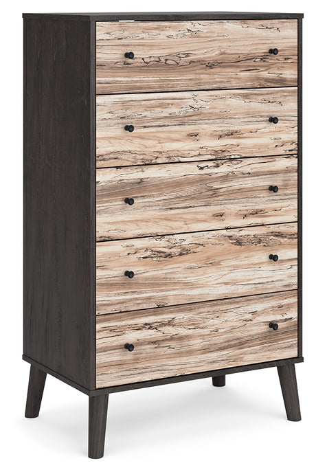 Piperton Chest of Drawers (Variation Color: Two-tone Brown/Charcoal)