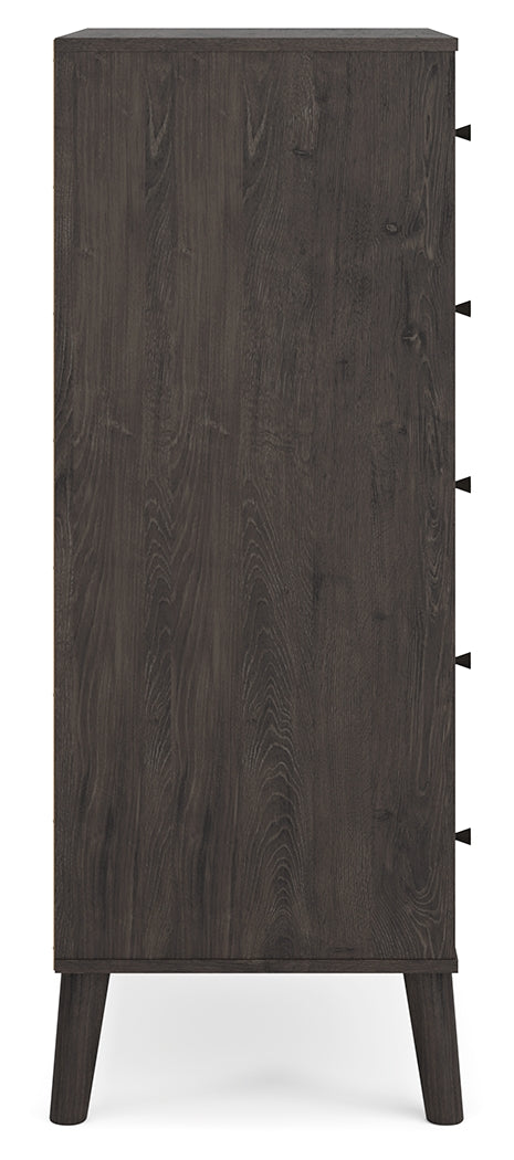 Piperton Chest of Drawers (Variation Color: Two-tone Brown/Charcoal)