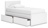 Onita Twin Panel Platform Bed with 1 Side Storage