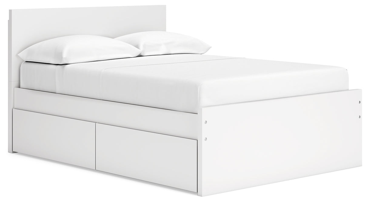 Onita Full Panel Platform Bed with 1 Side Storage (Variation Bed Size: Full)