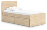 Onita Twin Panel Platform Bed with 1 Side Storage