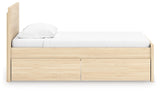 Onita Twin Panel Platform Bed with 1 Side Storage